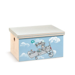 Βαπτιστικό κουτί ορθογώνιο ζωγραφισμένο με Θέμα: Αεροπόρος 